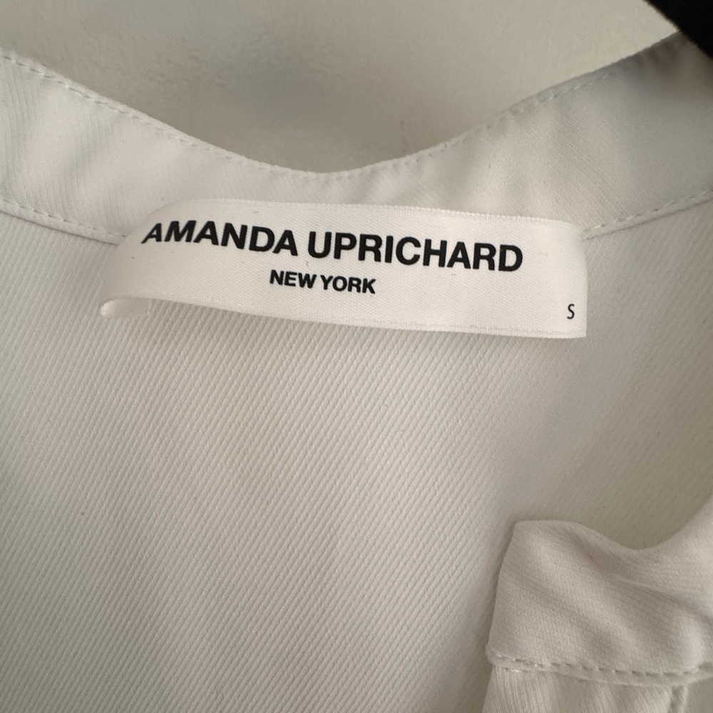 Amanda Uprichard Rylee Tiered Mini Dress White Sleeveless Size S - Picture 4 of 6